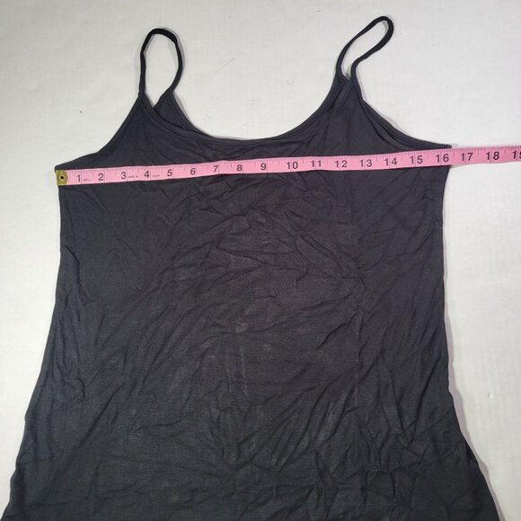 J.Crew Women Gray Viscose Blend Layering Spaghetti Strap Tank Top Size M - Picture 5 of 5